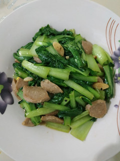 Foto resep Sawi tumis bakso
