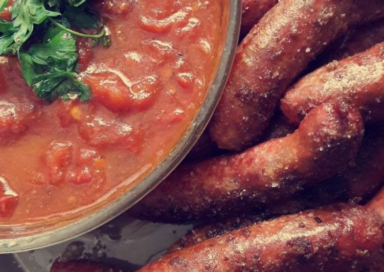 Recipe: Delicious Saucisse à la sauce tomate