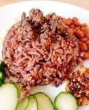 ข้าวอบหนำเลี๊ยบในหม้อหุงข้าว Baked Salted Black Olive Pork Rice