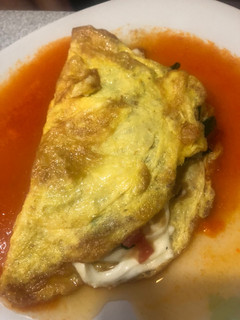 Una foto de Omelette vegetariano (para 3 porciones)