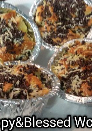 Foto resep Puding roti tawar coklat kacang
