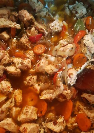 Una foto de Pollo al escabeche