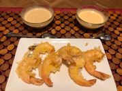 Una foto de tempura de gambas