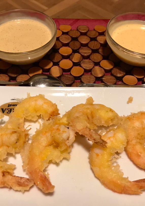 Una foto de Tapa de gambas en tempura