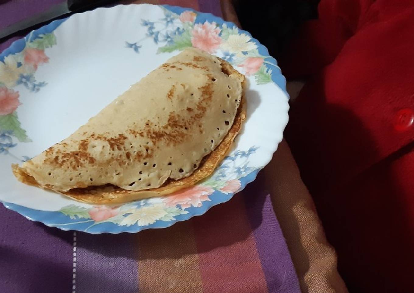 Crepes de pollo en salsa de champiñones