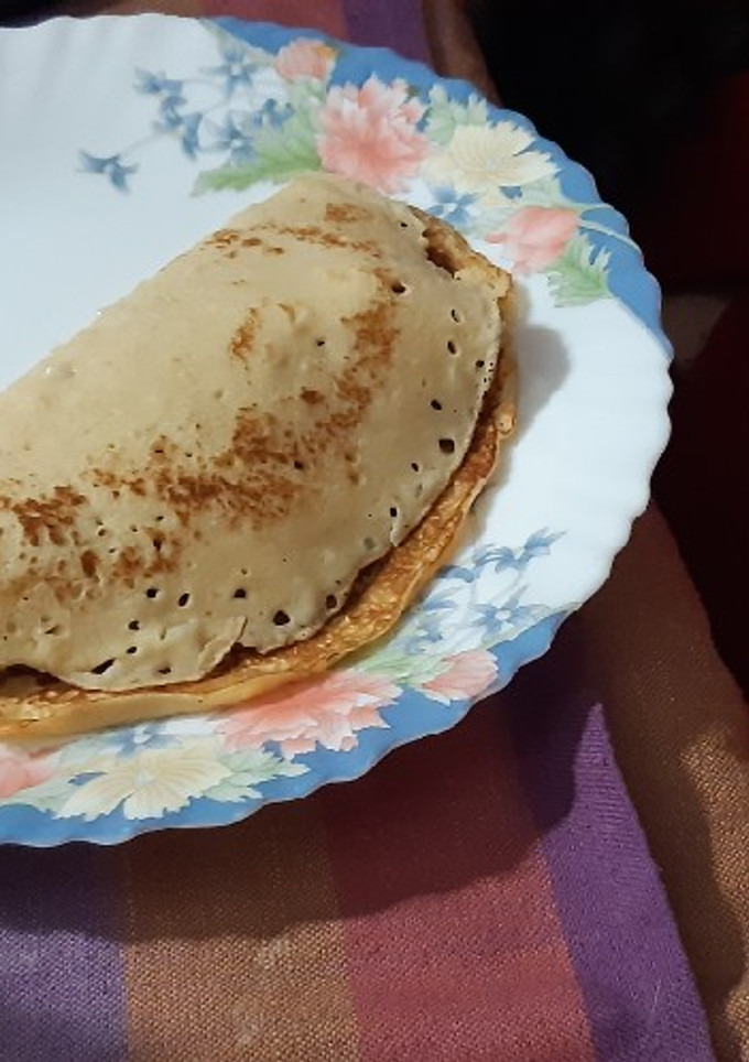 Una foto de Crepes de pollo en salsa de champiñones