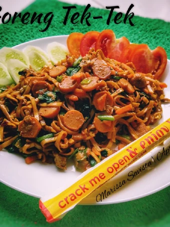 Langkah Mudah untuk Membuat Resep 32. Mie Goreng Tek-Tek yang Bikin Ngiler Anti Ribet, Mantap