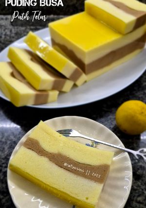 Foto resep Puding Busa Putih Telur