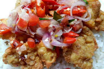 Cara Buat Kakap tepung sambel matah Kekinian