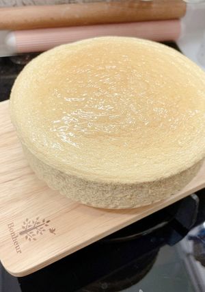 咖啡輕乳酪蛋糕 水波爐版 的食譜成品照片