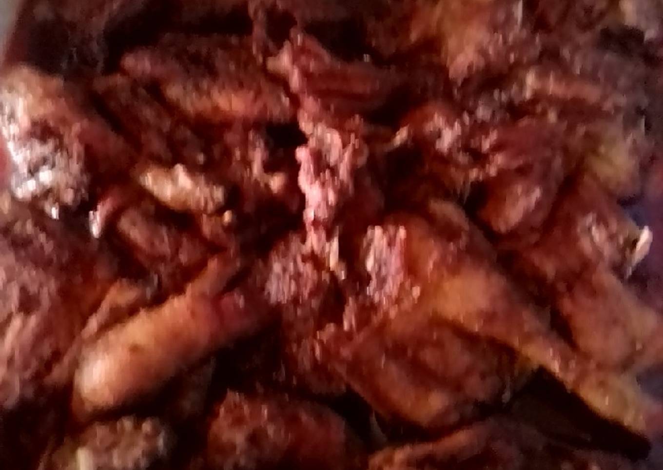 Bebek rica2 santan gurih pedas manis