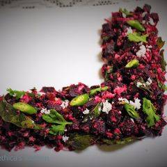 A picture of Beetroot Poriyal.