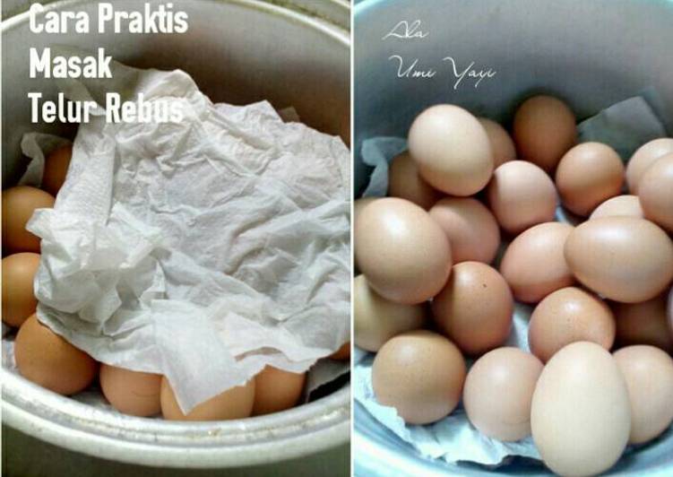 28. Cara praktis masak telur rebus