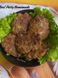 Beef Patty Homemade