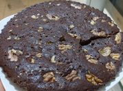 Una foto de brownie de harina de almendras