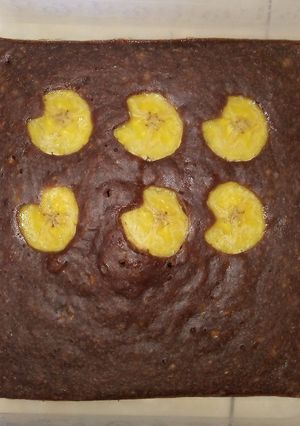 Foto resep Bolu Coklat Pisang Kidang teflon tanpa mixer