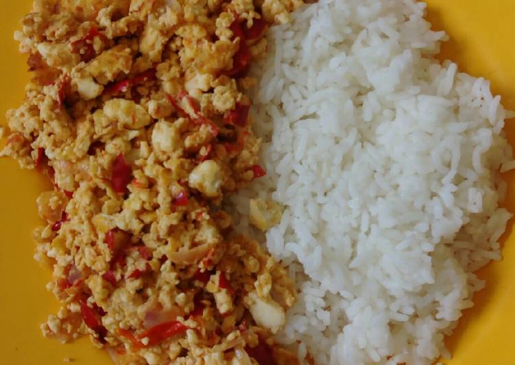 120. Orak Arik Tahu Telur Sambal Terasi