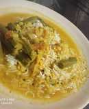 Drumstick dal with rice