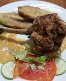Muslo de pollo semideshuesado rebozado
