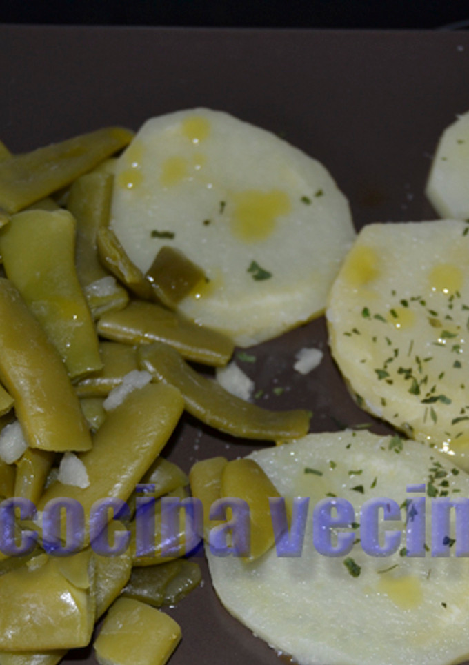 Una foto de Judías verdes con patatas al vapor Multicook Pro