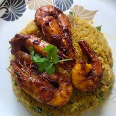 Prawns Rice A picture of Prawns Rice.