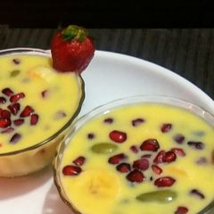 A picture of Fruit Custard.