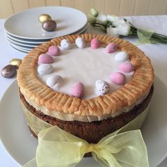 A picture of Easter Simnel Cake.
