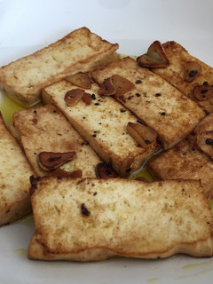 Una foto de Tofu frito
