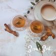 Fresh Galangal and Tulsi Chai