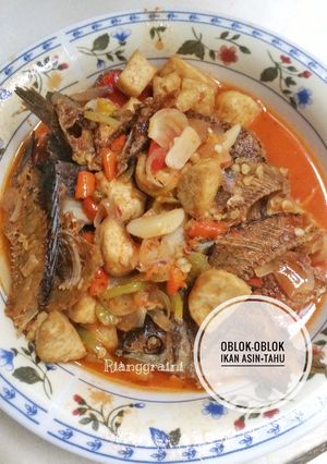 Foto resep Oblok-oblok ikan asin+tahu