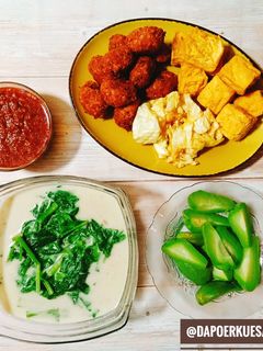 Foto resep Sayur Sawi Bobor, Mendol Tempe,Tahu Goreng & Sambel Terasi