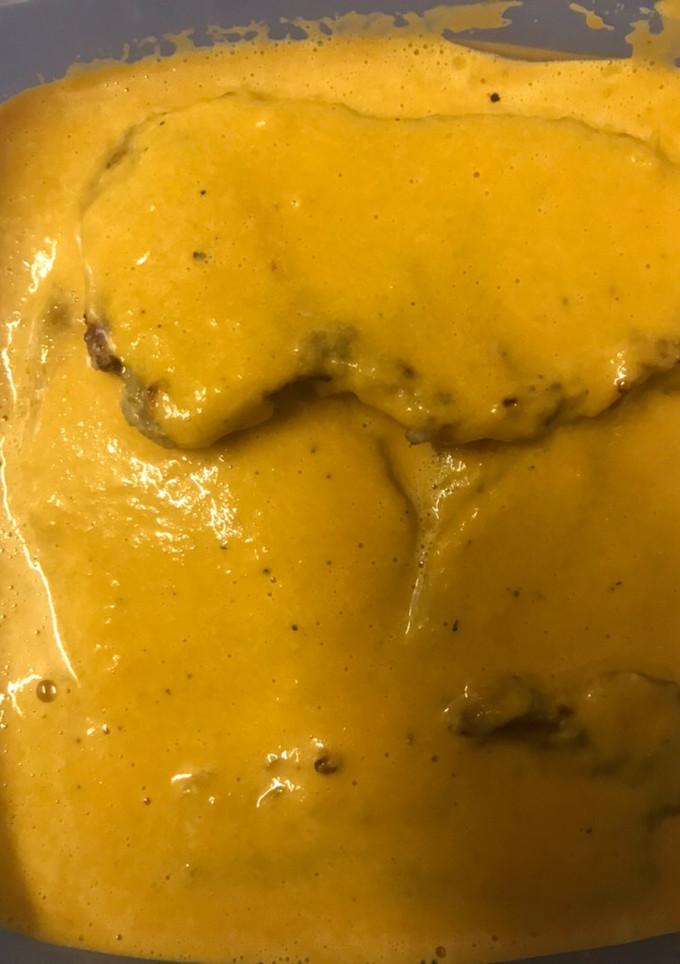 Una foto de Lomo con salsa de pimientos