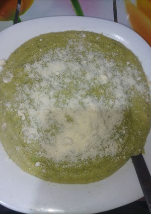 Una foto de Polenta con brócoli 🥦🥦🥦