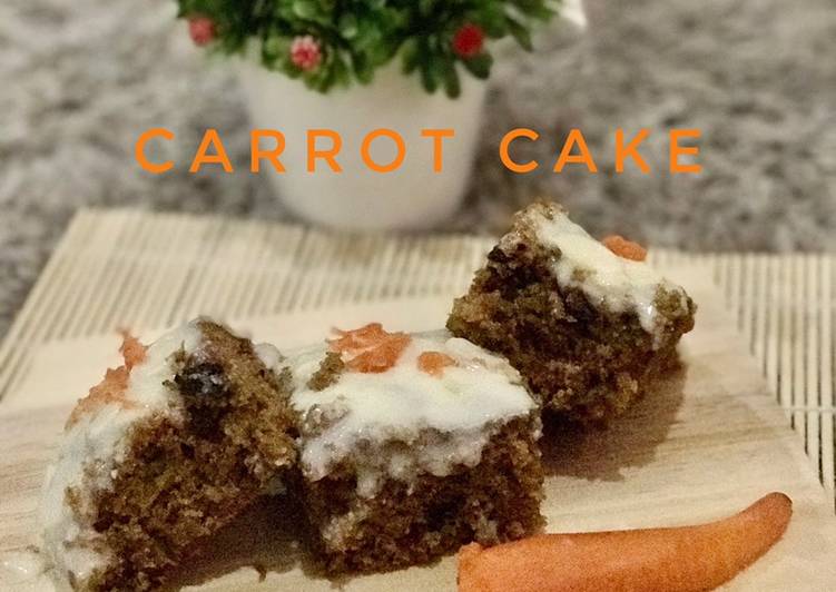 makanan Carrot Cake brown sugar praktis Jadi, Lezat Sekali