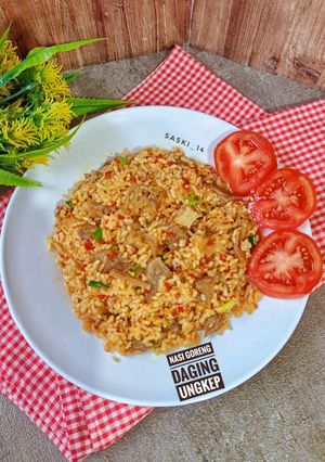 Foto resep Nasi Goreng Daging Ungkep