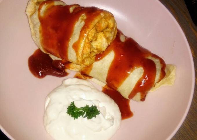 Recipe of Perfect Chicken Cheese Burrito