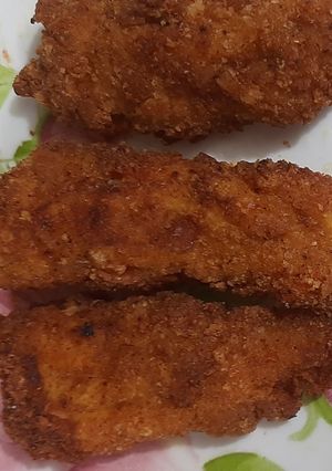 عکسی از دستور فیله مرغ سوخاری