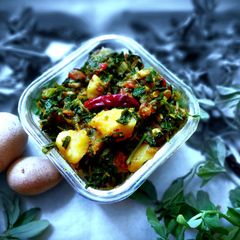 A picture of Aloo Methi ki Sabzi.