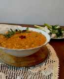 سوپ جو با (برگ سیر + شنگ)