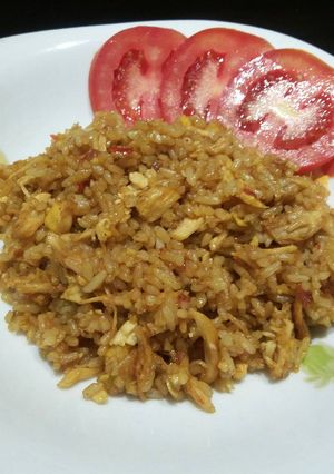 Foto resep Nasi goreng ayam pedas