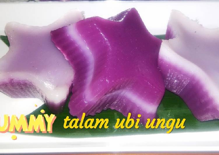 !DICOBA Resep Kue talam ubi ungu kue harian