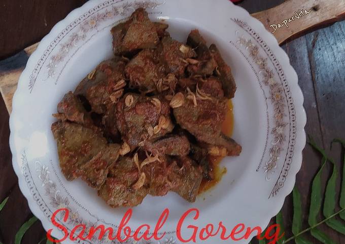 Ternyata ini lho! Bagaimana cara memasak Sambal Goreng Hati Sapi  sempurna