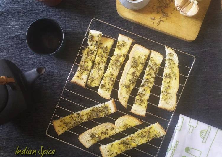 Garlic Bread with Indian Spice