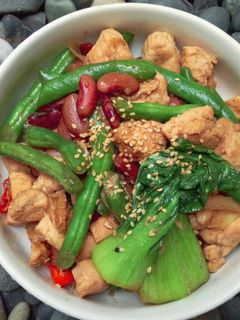 Foto resep Tumis sayur ayam (diet keto)