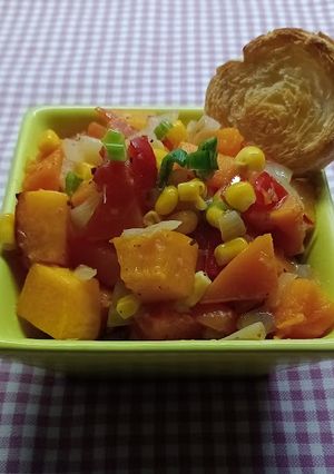 Una foto de Zapallo anco vegetariano