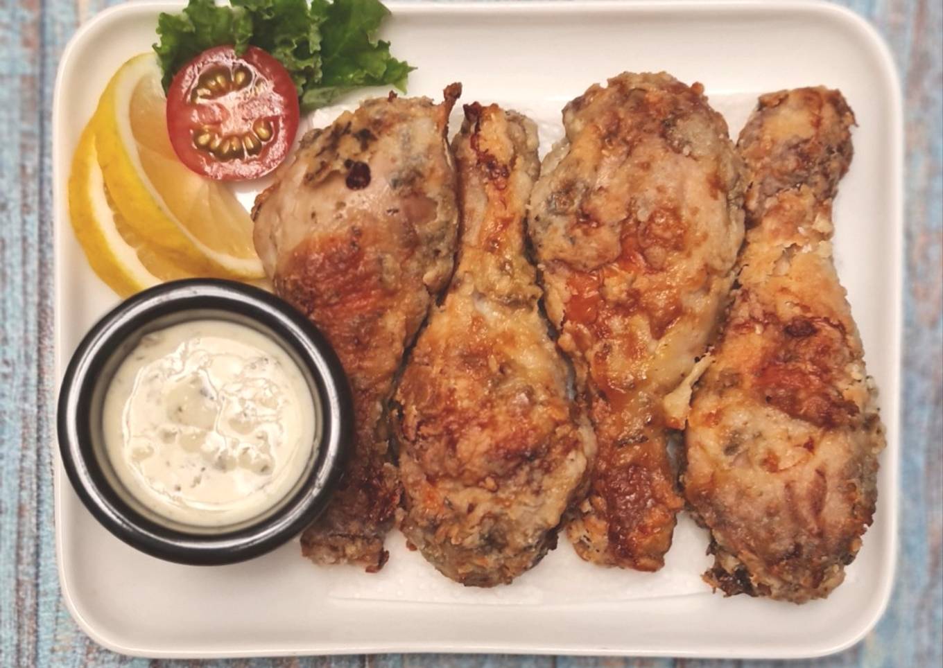 Buttermilk Chicken versi Airfyer Less Oil Healthier