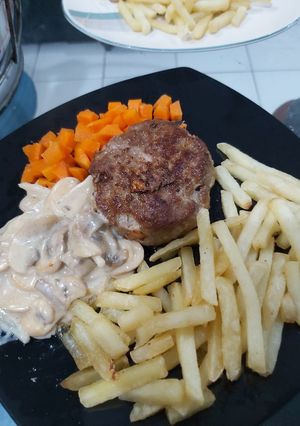 Foto resep Steak daging giling