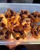 Mini galletitas de pasta de maní y harina de garbanzos