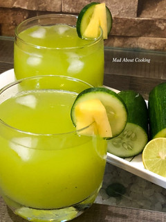 A picture of Cucumber Pineapple Lemonade – Summer Cooler.