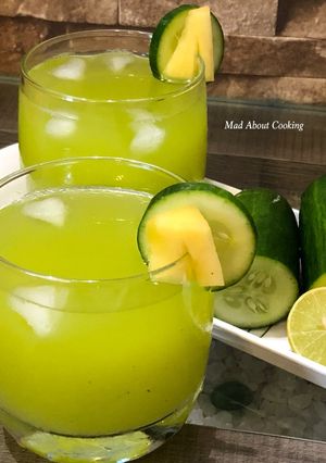 A picture of Cucumber Pineapple Lemonade – Summer Cooler.